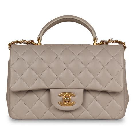 chanel mini flap with top handle